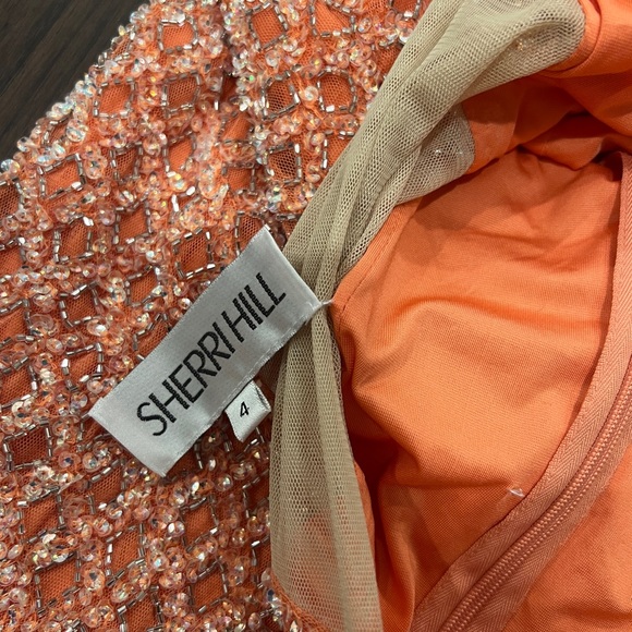 CORAL Sherri Hill Cocktail 53012 - Picture 8 of 10